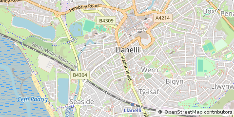 Map of Llanelli