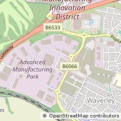 Map of Rotherham