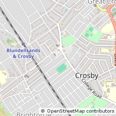 Map of Crosby, Liverpool