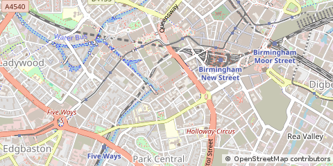 Map of Birmingham