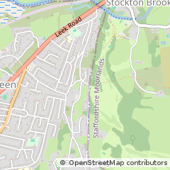 Map of Stoke on Trent, Staffs