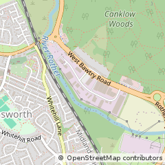 Map of Road Rotherham, South Yorkshire