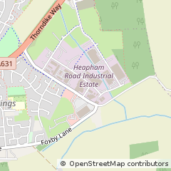 Map of Gainsborough, Lincolnshire
