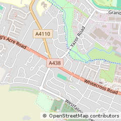 Map of Hereford, Herefordshire