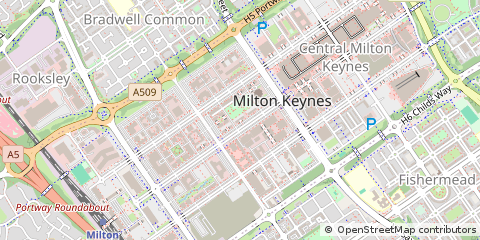 Map of Milton Keynes