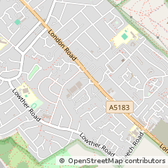Map of Dunstable, Bedfordshire