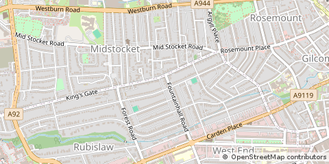 Map of Aberdeen