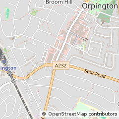 Map of Orpington, Kent