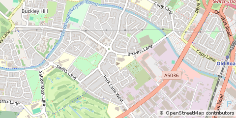 Map of Bootle, Newton-Le-Willows