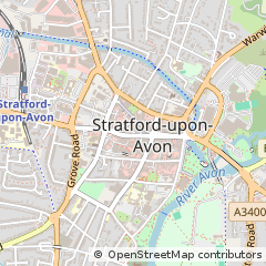 Map of Stratford-Upon-Avon, Warwickshire