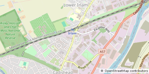 Map of Irlam, Manchester