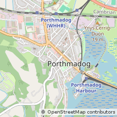 Map of Porthmadog, Gwynedd