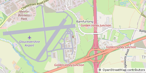 Map of Cheltenham, Gloucestershire