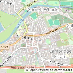 Map of Otley, West Yorkshire