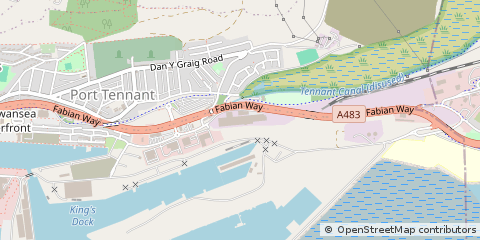 Map of Swansea