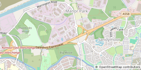 Map of Runcorn, Cheshire