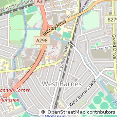 Map of NEW Malden, Surrey