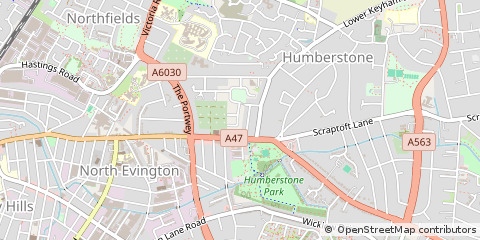 Map of Leicester, Leicestershire