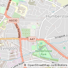 Map of Leicester, Leicestershire