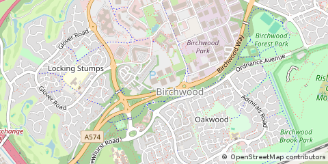 Map of Warrington