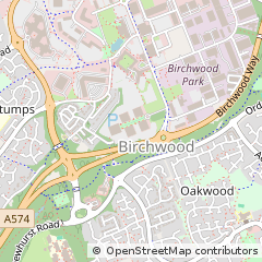 Map of Warrington