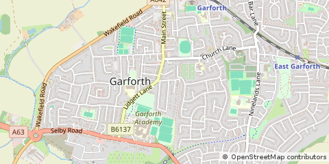 Map of Leeds, West Yorkshire