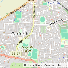 Map of Leeds, West Yorkshire