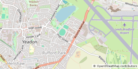 Map of Leeds, West Yorkshire