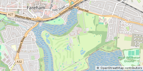 Map of Fareham, Hampshire