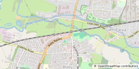 Map of Leicester, Leicestershire