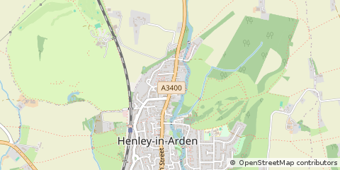 Map of Henley-in-Arden
