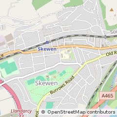 Map of Skewen, Neath Port Talbot