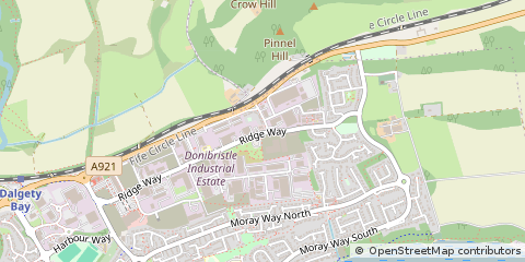 Map of Dalgety BAY, Fife