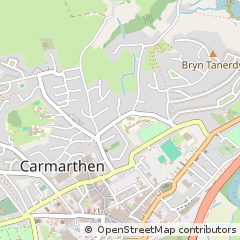 Map of Carmarthen