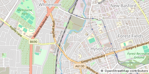 Map of Nottingham