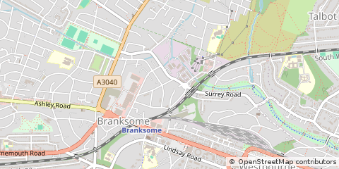 Map of Poole, Dorset