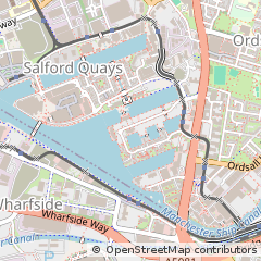 Map of Salford, Manchester