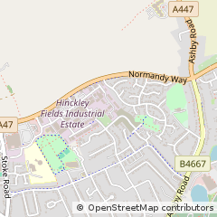 Map of Hinckley, Leicestershire