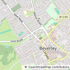 Map of Beverley, East Yorkshire