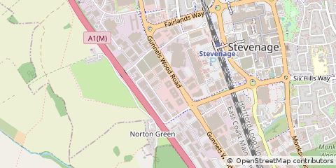 Map of Stevenage