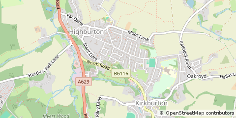 Map of Kirkburton