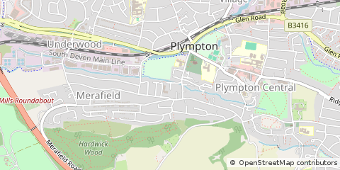 Map of Plymouth, Devon