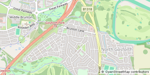 Map of Newcastle Upon Tyne
