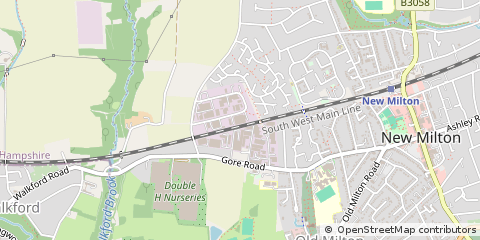 Map of NEW Milton, Hampshire