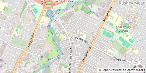 Map of Leicester