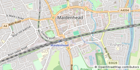 Map of Maidenhead, Berkshire