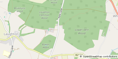 Map of Laughton, East Sussex