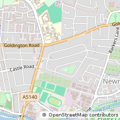 Map of Bedford, Beds