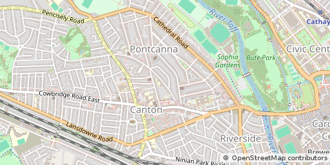 Map of Cardiff