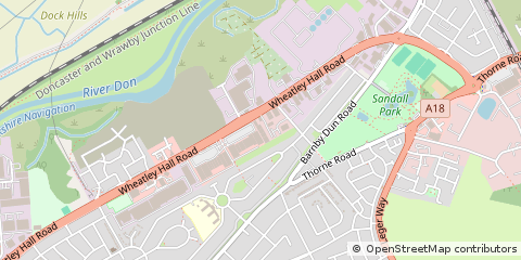 Map of Doncaster, South Yorkshire